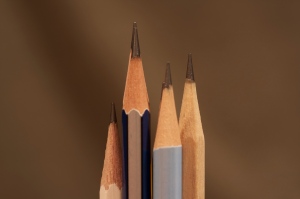 Ordinary everyday used pencils